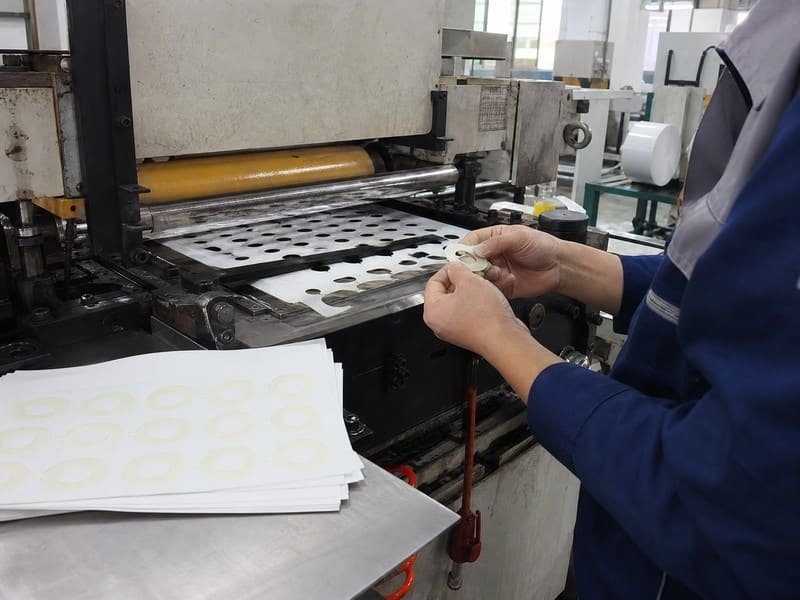 Adhesive tape precision die cutting equipment